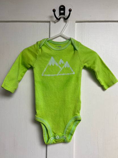 Mountain Baby Bodysuit, Long Sleeves