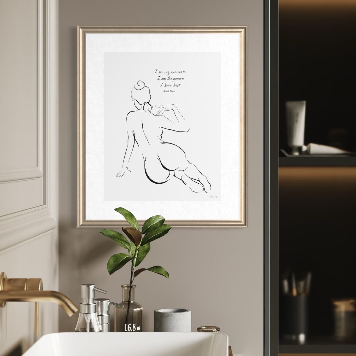 "Muse" Sensual Powerful Feminine Abstract Fine Art Print