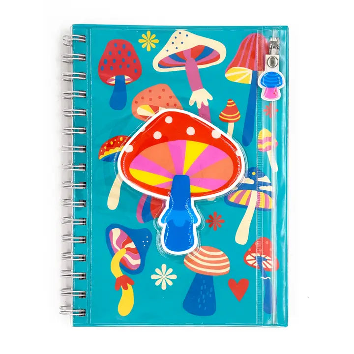 Keep It Together Pencil Pouch Journal- Mushrooms