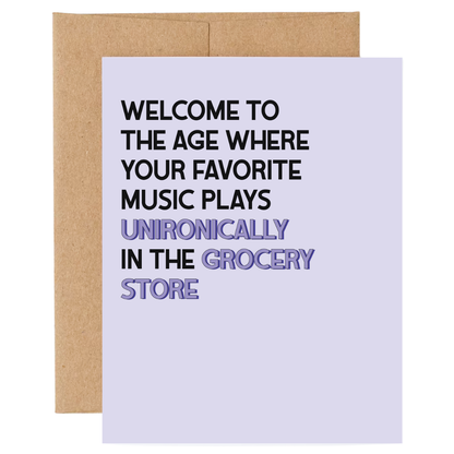 Grocery Store Music Birthday Card