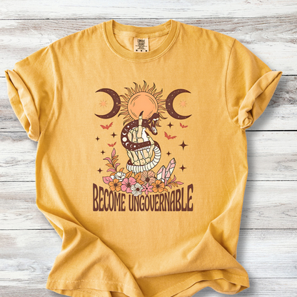 Become Ungovernable Feminist T-Shirt, Empowerment Tee