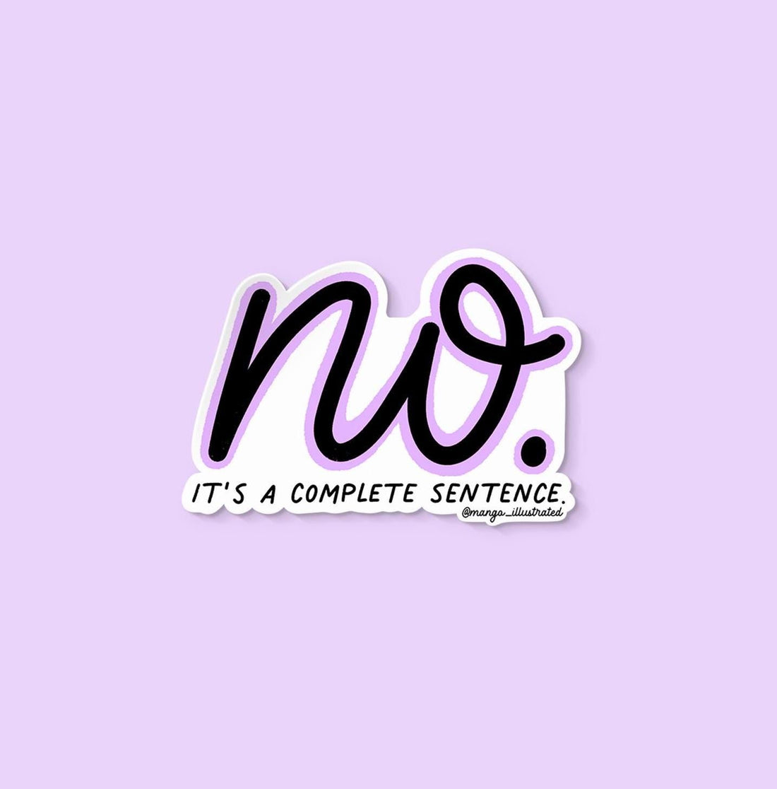 No sticker - MangoIllustrated - Sticker
