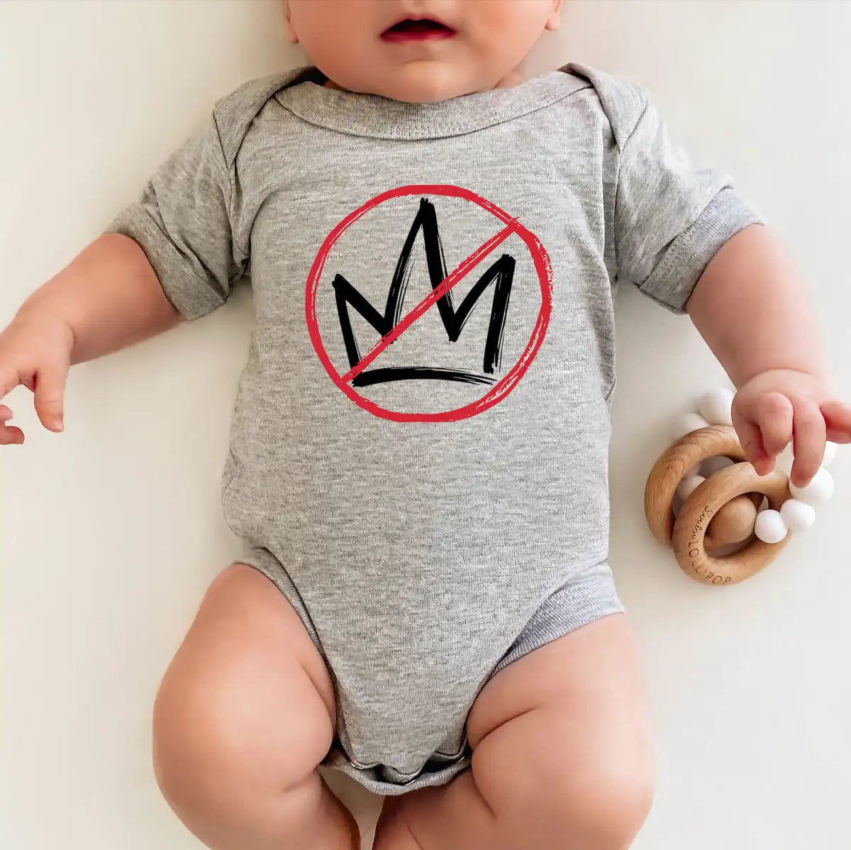 No Kings Baby Bodysuit - Resistance Nation