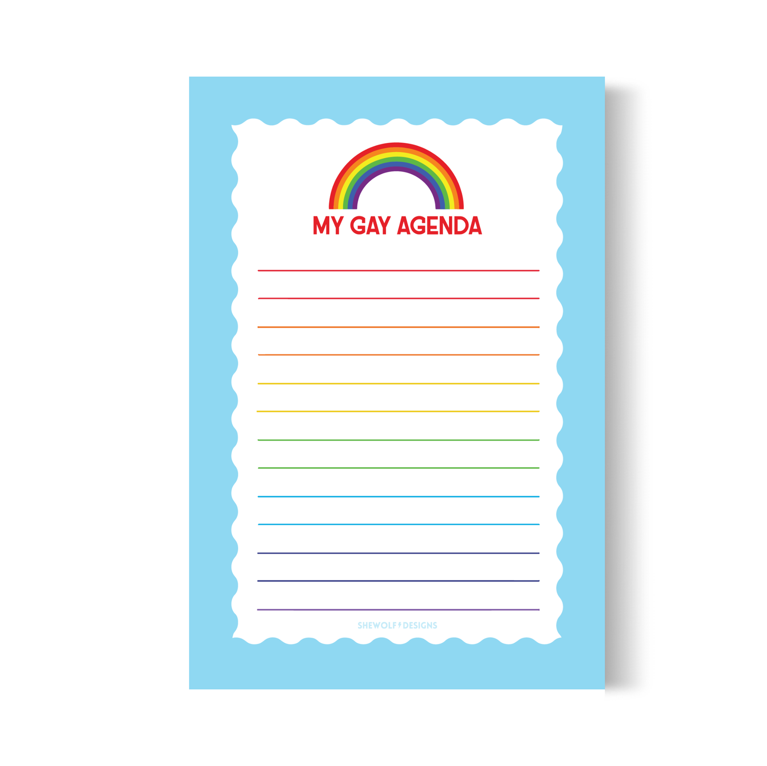 My Gay Agenda Notepad