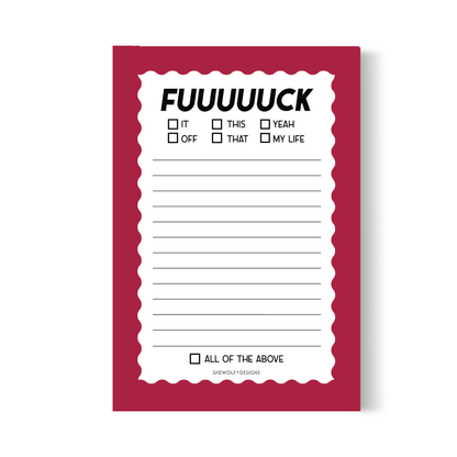 Fuck Checklist Notepad