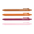 Obsessed With My Cat pen set — 4 jotter gel pens in camel, orange, burgundy and light pink with cat phrases, 0.5mm fine point, by MangoIllustrated