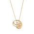 ocracoke single moon snail pendant on adjustable chain tbabnk0005-gold