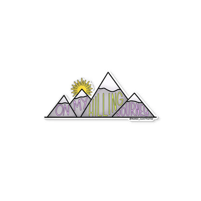On my hilling journey sticker - MangoIllustrated - Sticker