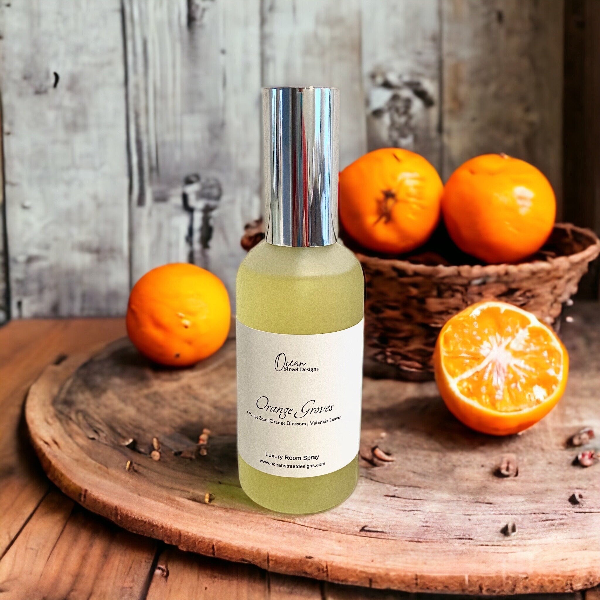 Orange Groves Room Spray Oranges, Orange Blossom, Valencia Leaves 3 oz
