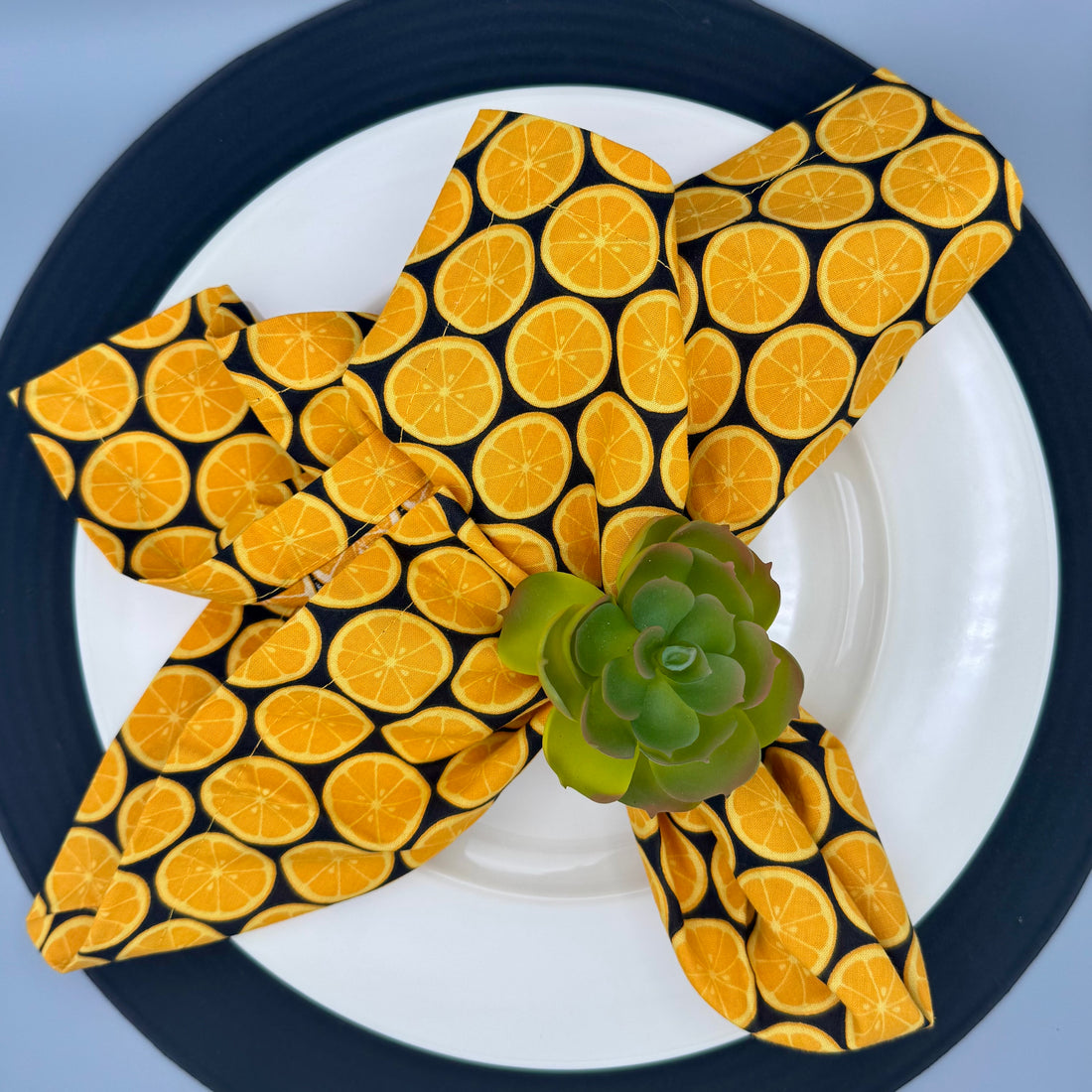 100% Cotton Napkins - Set of 2 - Oranges
