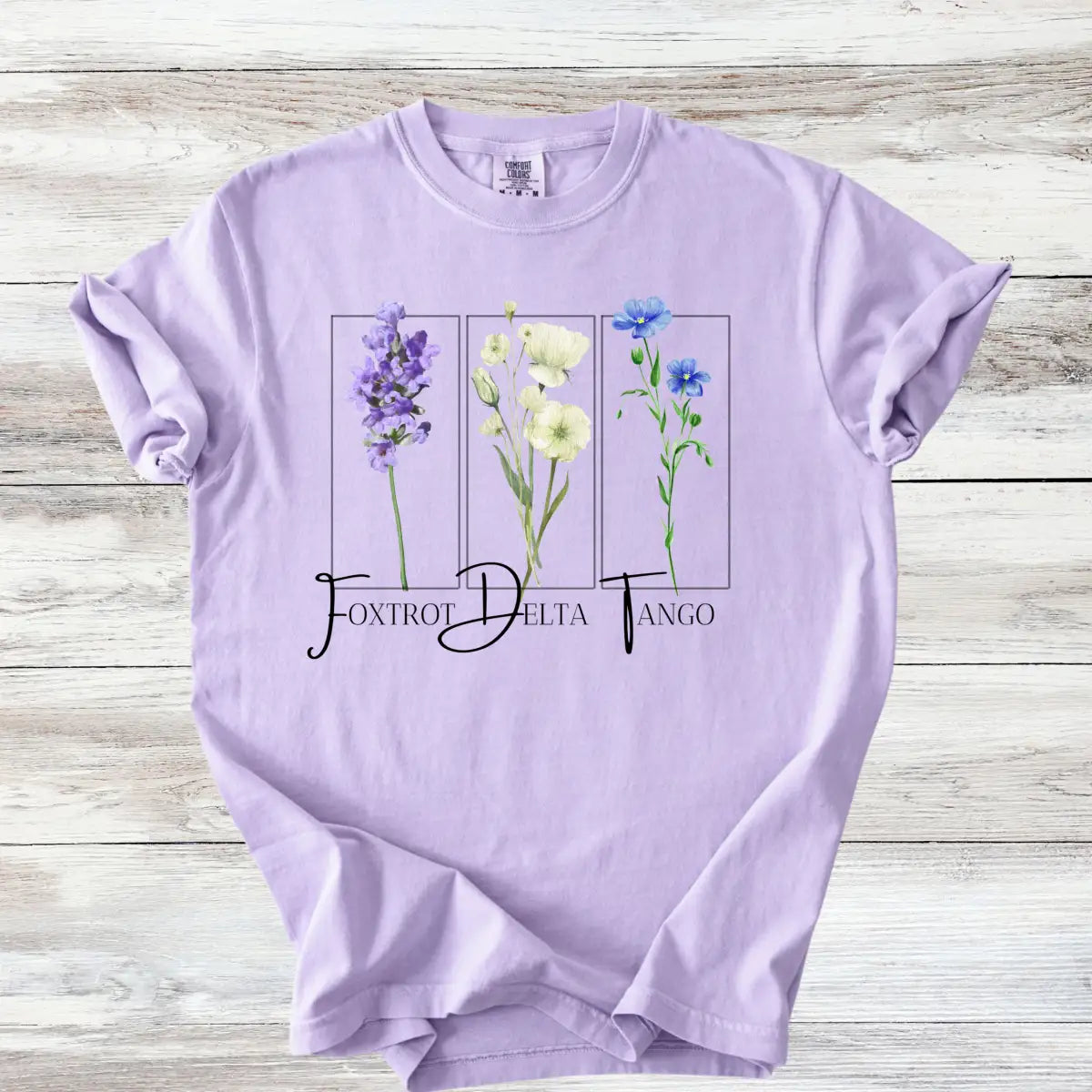Subtle FDT Tshirt, Wildflower Foxtrot Delta Tango Shirt