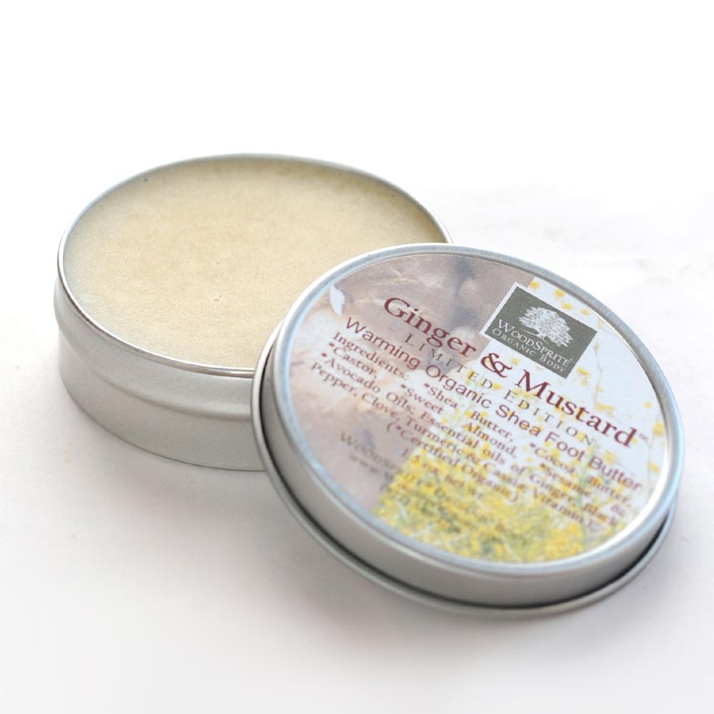 Ginger &amp; Mustard Warming Organic Shea Foot Butter
