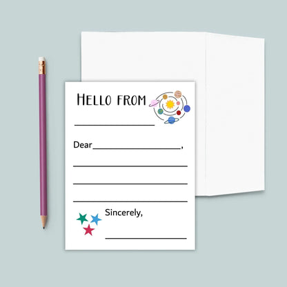 Outer Space - Lined Note Cards - The Note House