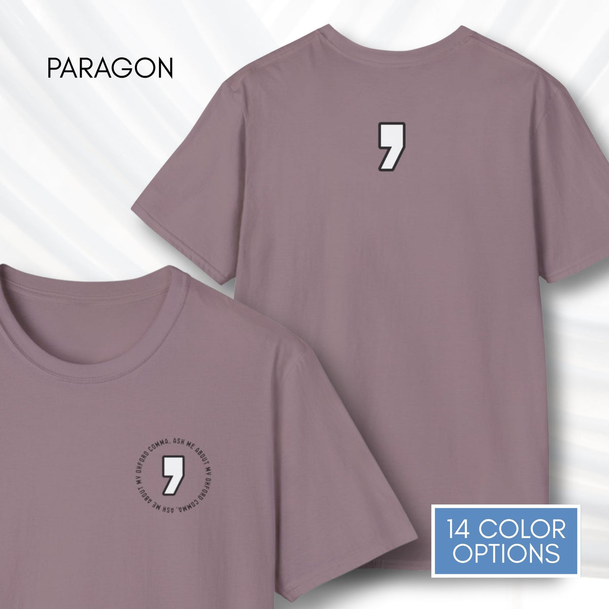 oxford-comma-unisex-crewneck-tshirt-literary-apparel-english-language-tee-teacher-gift-language-arts-paragon