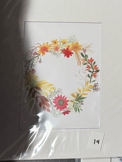 watercolor art prints - clearance