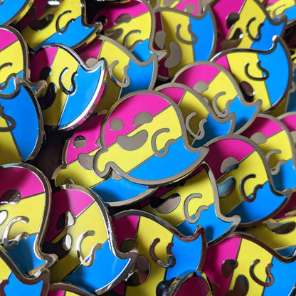 Pantergeist (pansexual pride) hard enamel pin