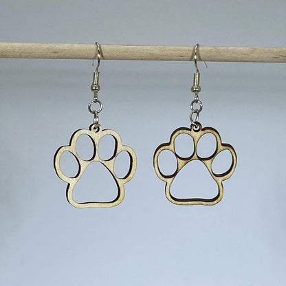 Paws Cut Out Dangle Earrings - - Cate&