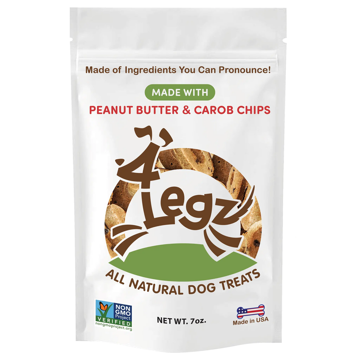 Peanut Butter Carob Chips - 4Legz