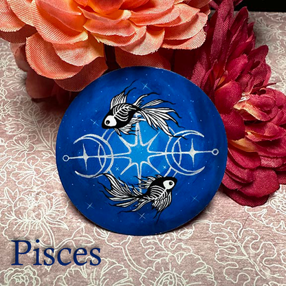 Zodiac Stickers, handpainted decals