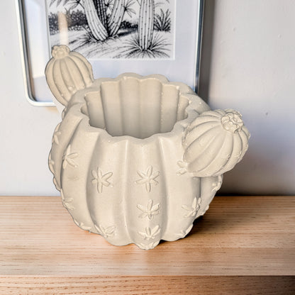 Concrete Cactus Planter, Saguaro Succulent Pot, Cute Desert Decor Jar, Mini Boho Cement Catchall, Pen Holder, Southwest Home Decor, Plant Lover Gift