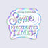 Holographic sticker with text &