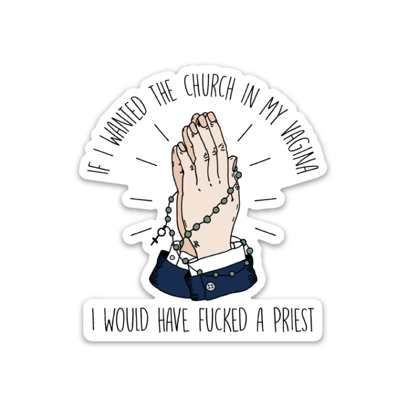 Priest Die Cut Sticker - Metal Marvels - Bold mantras for bold women.
