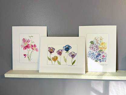 watercolor print collection