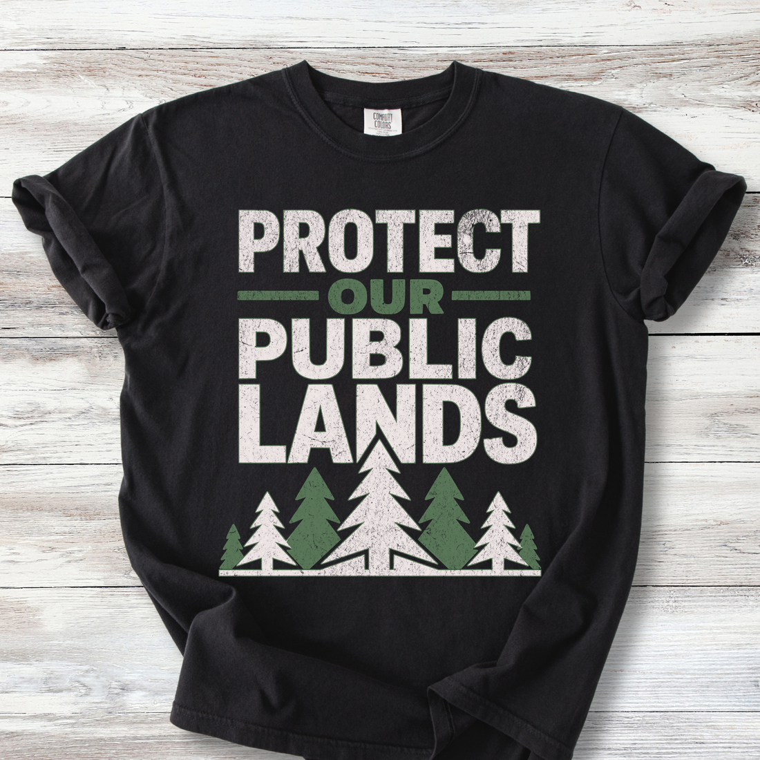 Public Lands Activist Shirt: Styled Vintage Tee, Tree T-Shirt