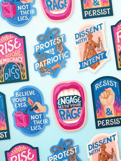 Protest Sticker Pack, set of 6 stickers