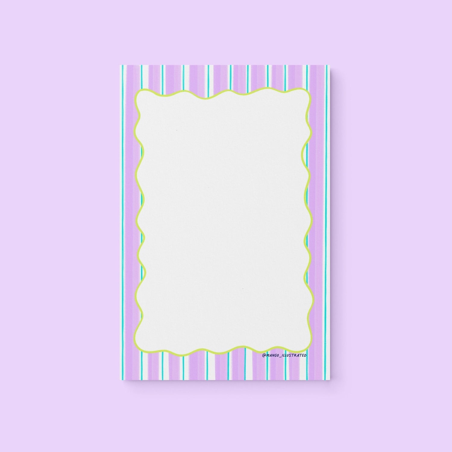 Purple Stripes Notepad