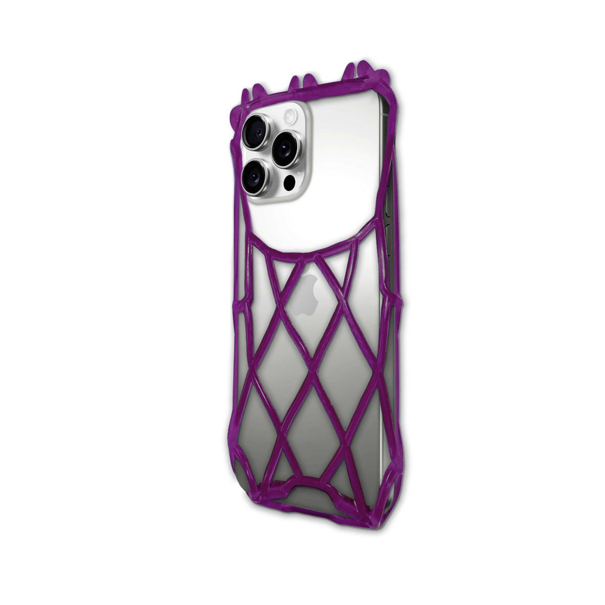 Flexēsoft silicone netting for your phone. Purple