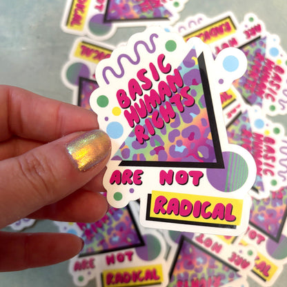 Sticker with &