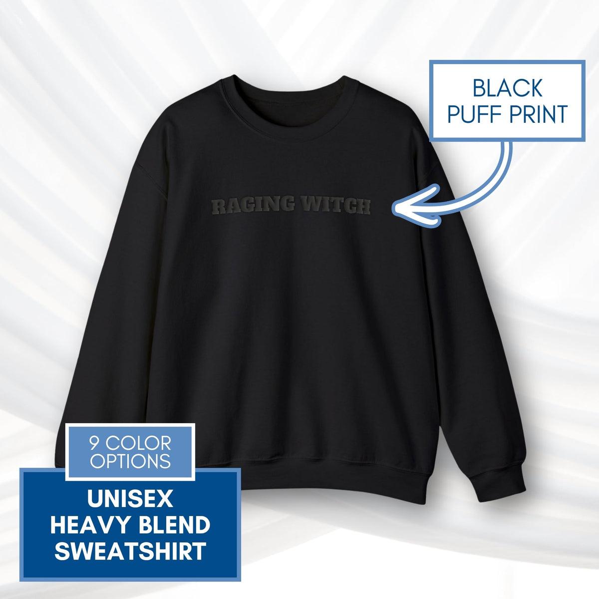 raging-witch-puff-print-unisex-crewneck-sweatshirt-activist-witchy-fall-feminist-apparel-black