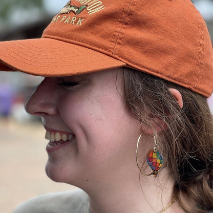 Rainbow Hot Air Balloon Earrings - - Cate&