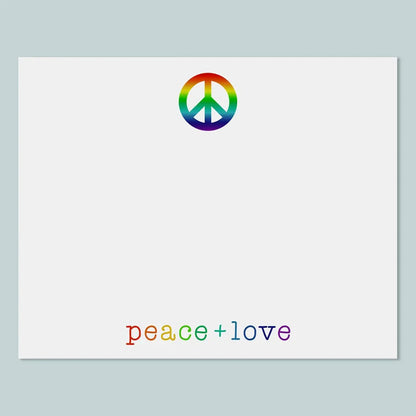 Rainbow Peace - Note Card - The Note House