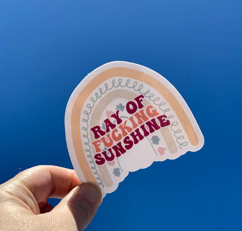 Anti-Inspiration Boho Rainbow Stickers
