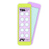 Reading Reward Bookmark lilac and lime colorway — TBR punch card tracker bookmark by MangoIllustrated