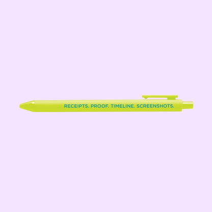Receipts proof timeline screenshots pen - MangoIllustrated - Pens