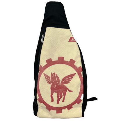 one strap sling stlye recycled backpack - pegasus