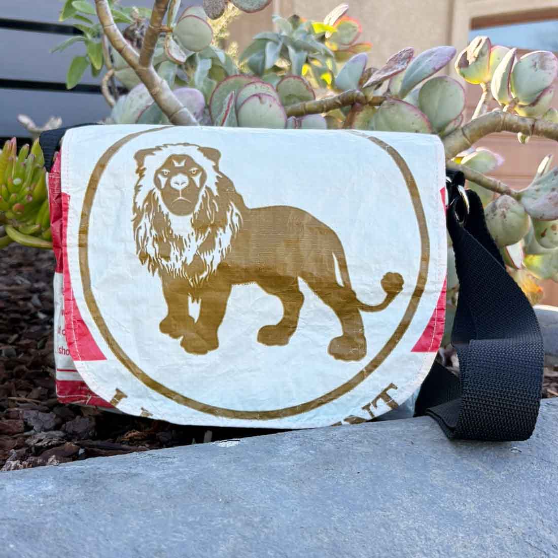 Recycled Cement Small Messenger - Malia Designs