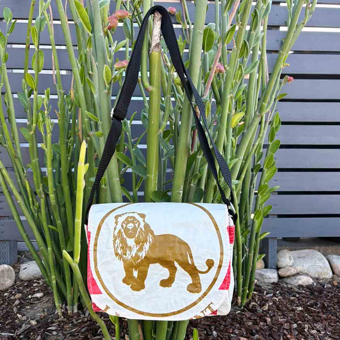 Recycled Cement Small Messenger - Malia Designs