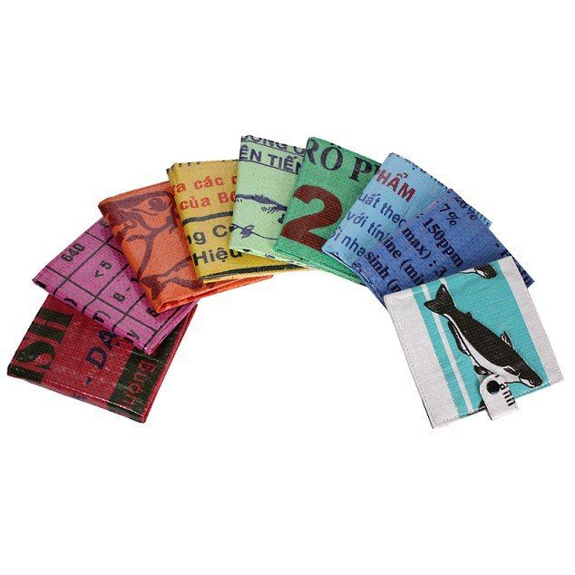 Recycled Feed Bag Wallets - Malia Designs