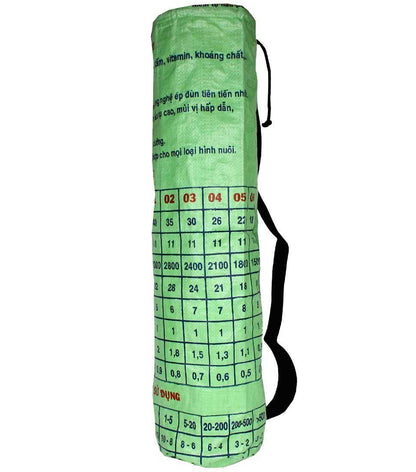recycled yoga mat bag - lite green