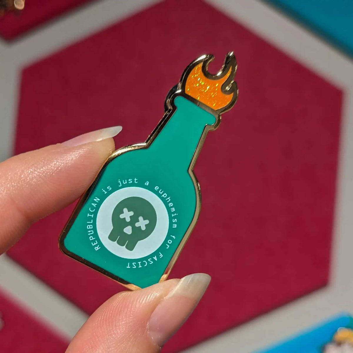 Euphemism hard enamel pin