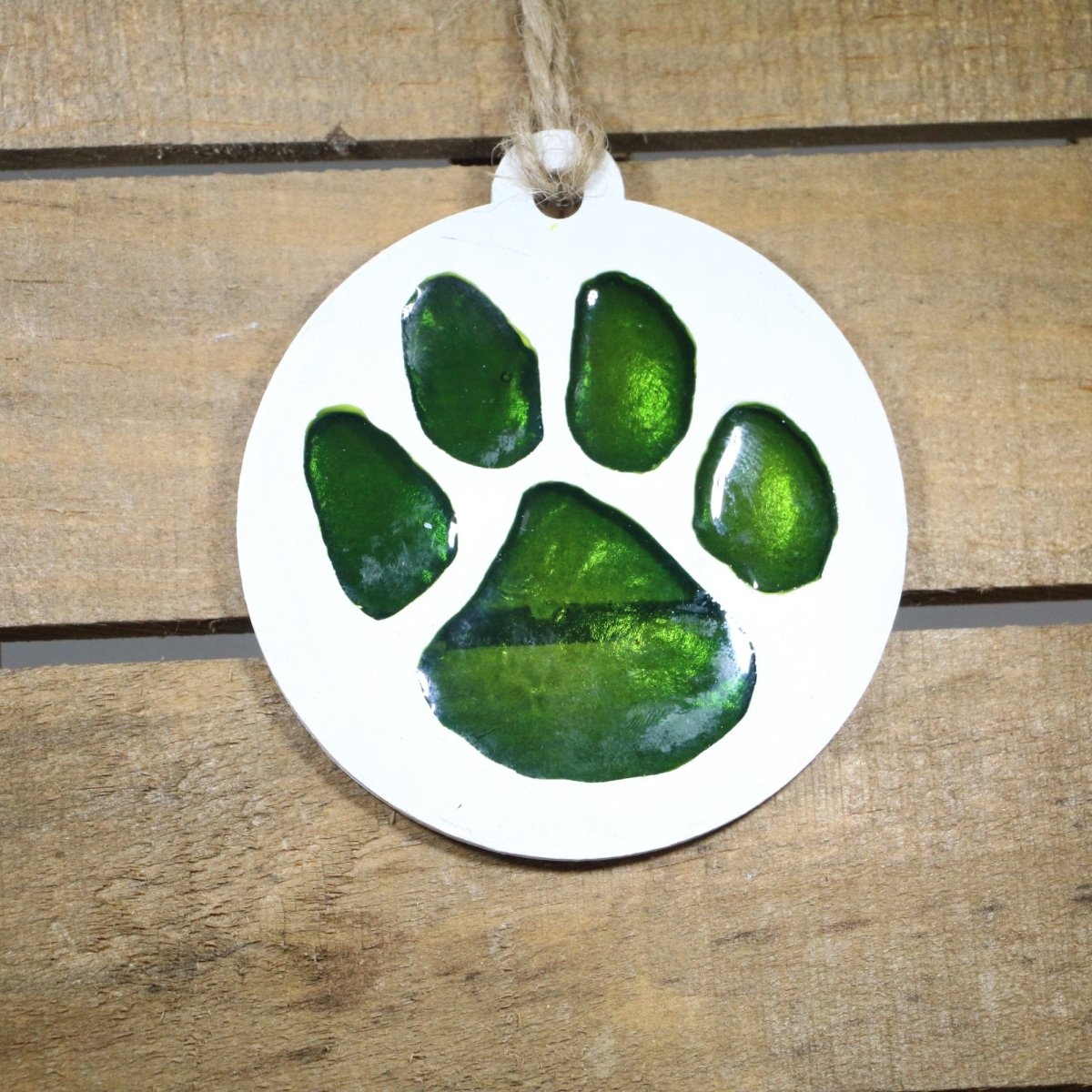Resin Paws Wooden Ornaments - - Cate&