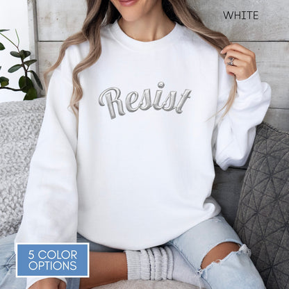 resist-puff-print-unisex-crewneck-sweatshirt-democratic-activist-pullover-resistance-apparel-white
