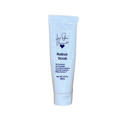 vegan retinol exfoliating face scrub skin renewing facial polish