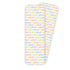 Retro Neon Ribbons Bookmark — neon diagonal ribbon stripes in rainbow colors, 2x6 in, by MangoIllustrated
