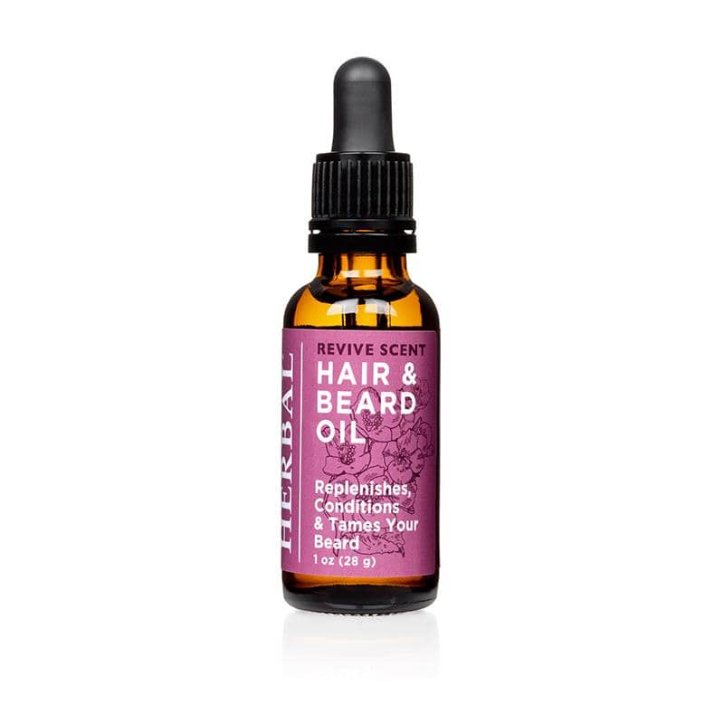 Revive Beard Oil White Background 1oz Bottle