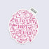Sticker with ornate &